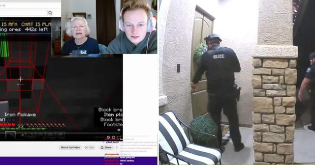Grandma Stays Chill As Police Raid Her House While Streaming ‘Minecraft’