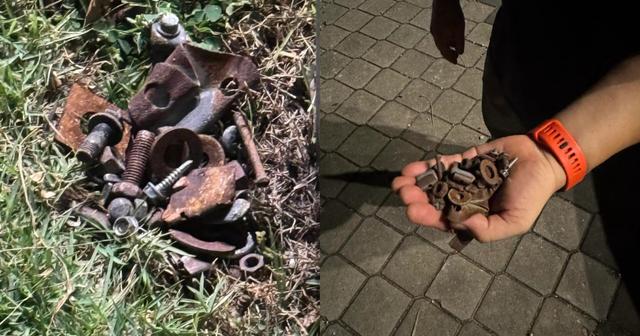 Runner Jumpa Skru Bertaburan Di Shah Alam, Orang Ramai Bagi Amaran Boleh Akibatkan Tayar Pancit